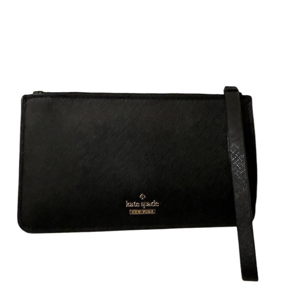 Kate Spade Wallet Wristlet Cedar Street Karolina Rooster Black Leather